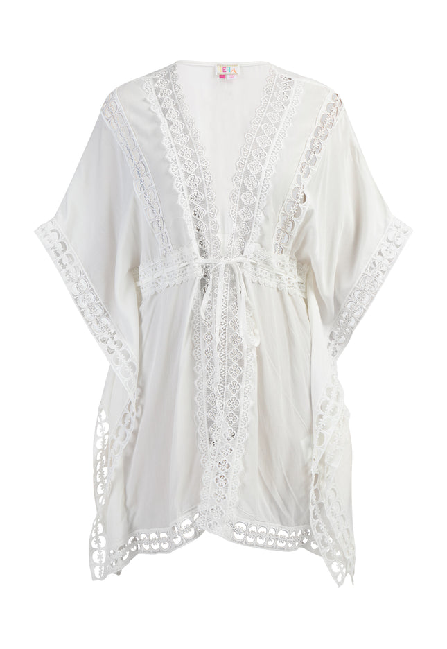 IZIA Kimono damskie z koronką