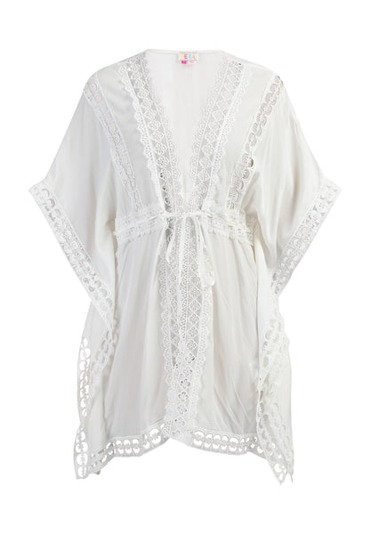 IZIA women's kimono with hole lace