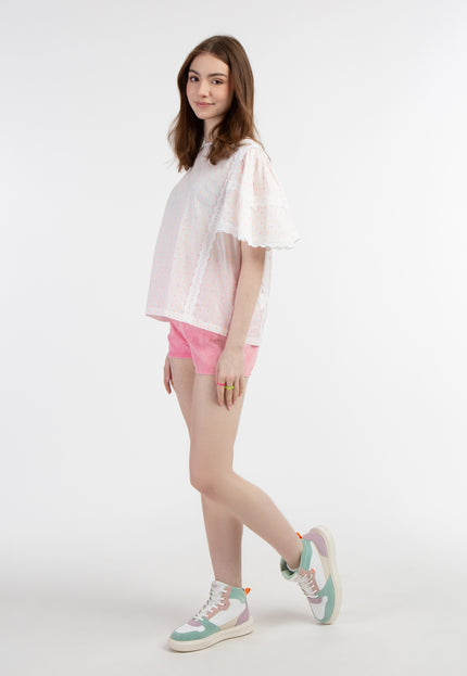myMo Women's Blouse With Lace