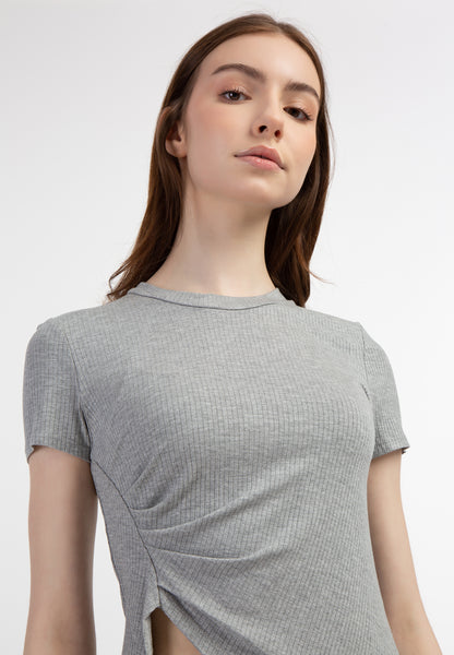 myMo women's jersey shirt made of ribbed knit