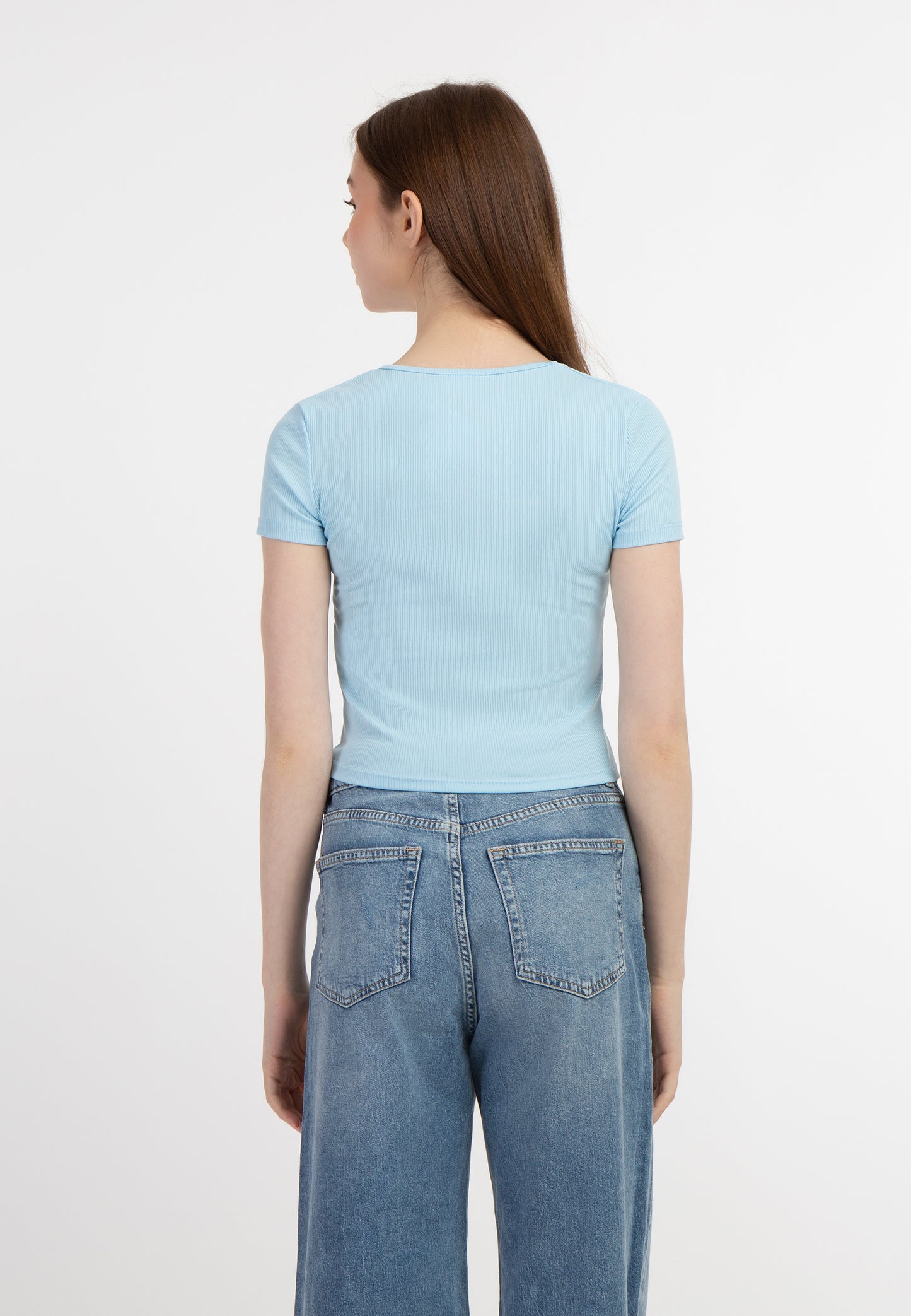 myMo women's rib knit T shirt