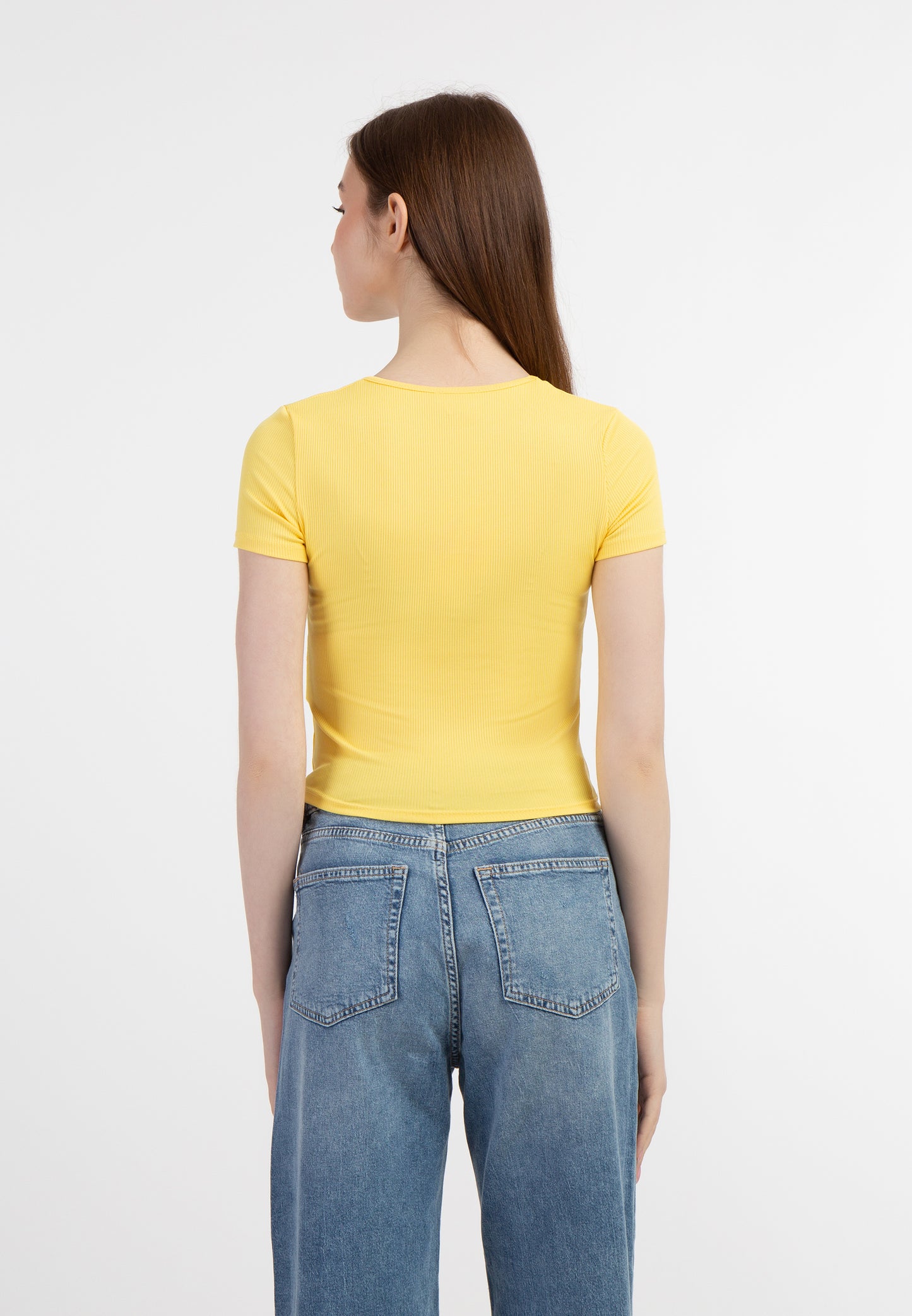myMo women's rib knit T shirt