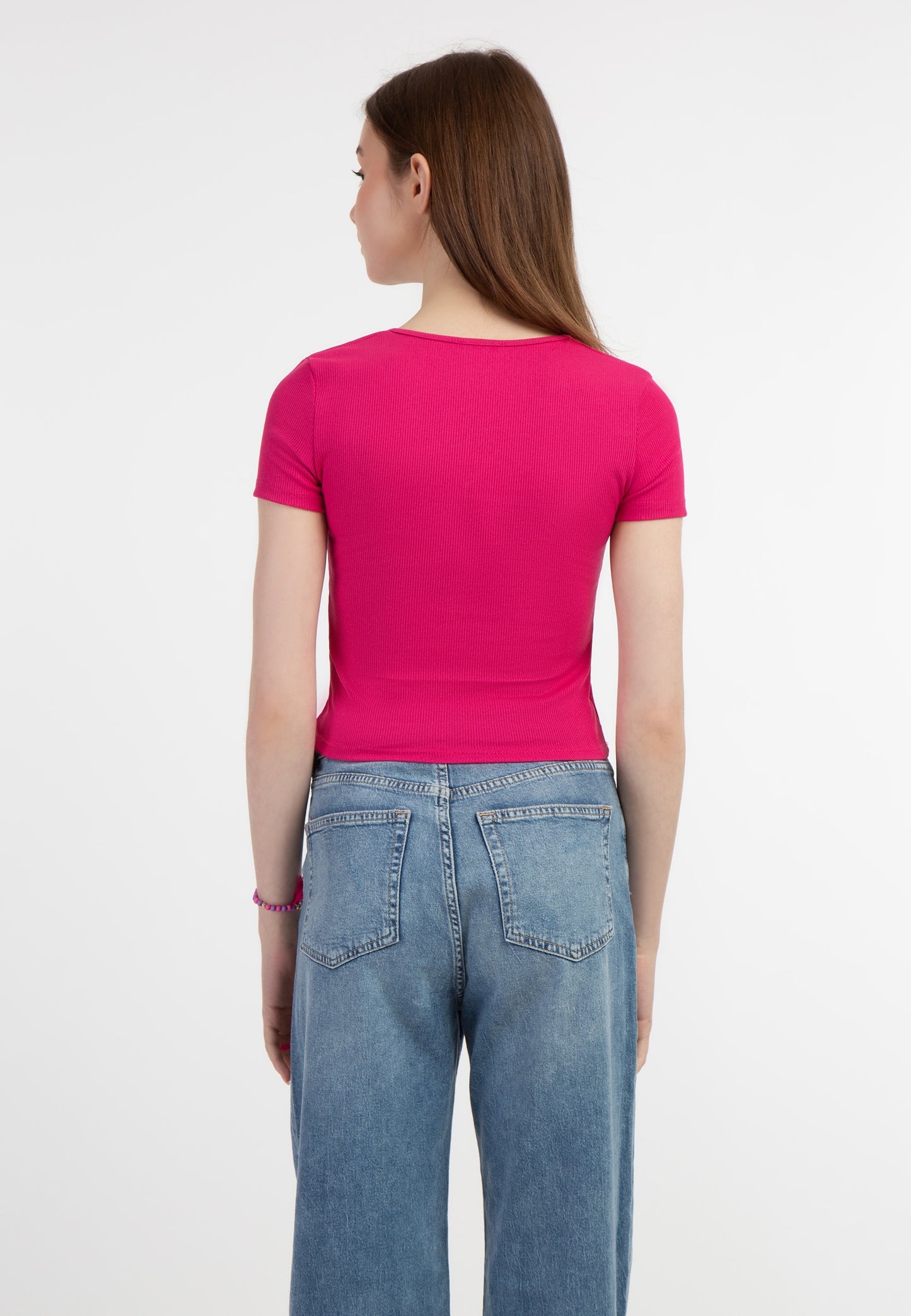 myMo women's rib knit T shirt