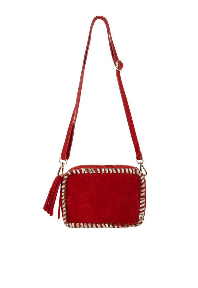 IZIA Damska torba typu crossbody ze skóry