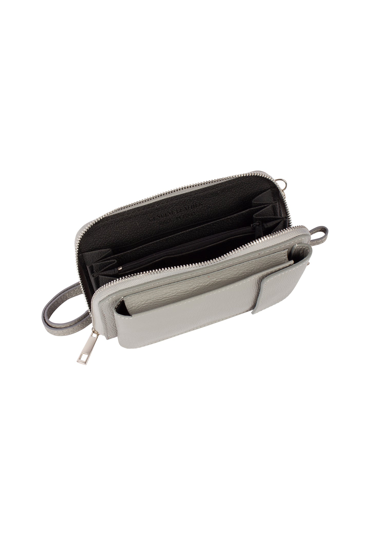 usha women's leather wallet and cell phone bag