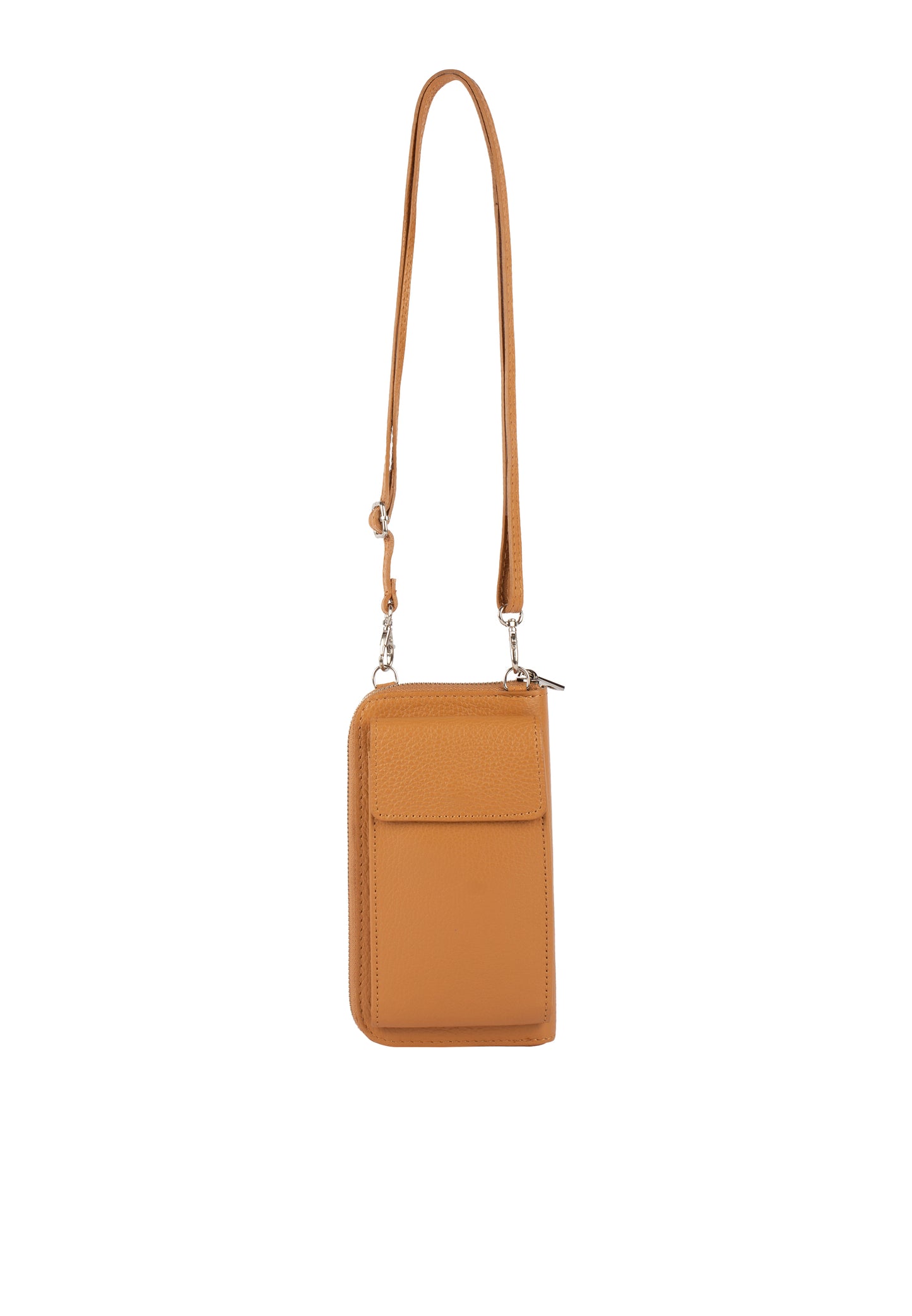 usha women's leather wallet and cell phone bag