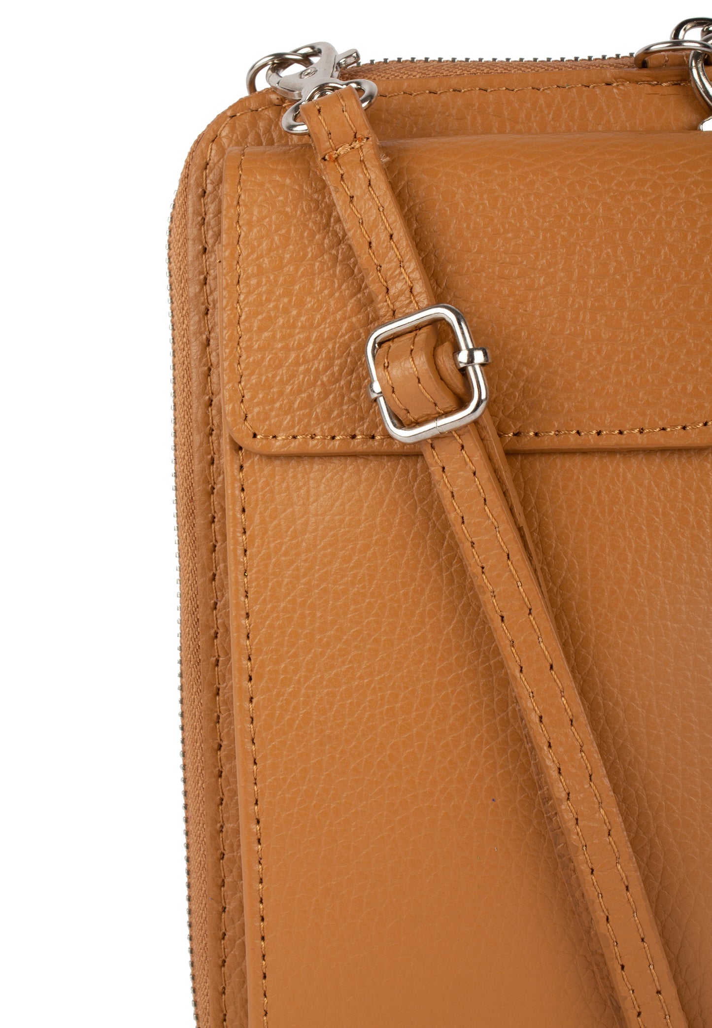 usha women's leather wallet and cell phone bag