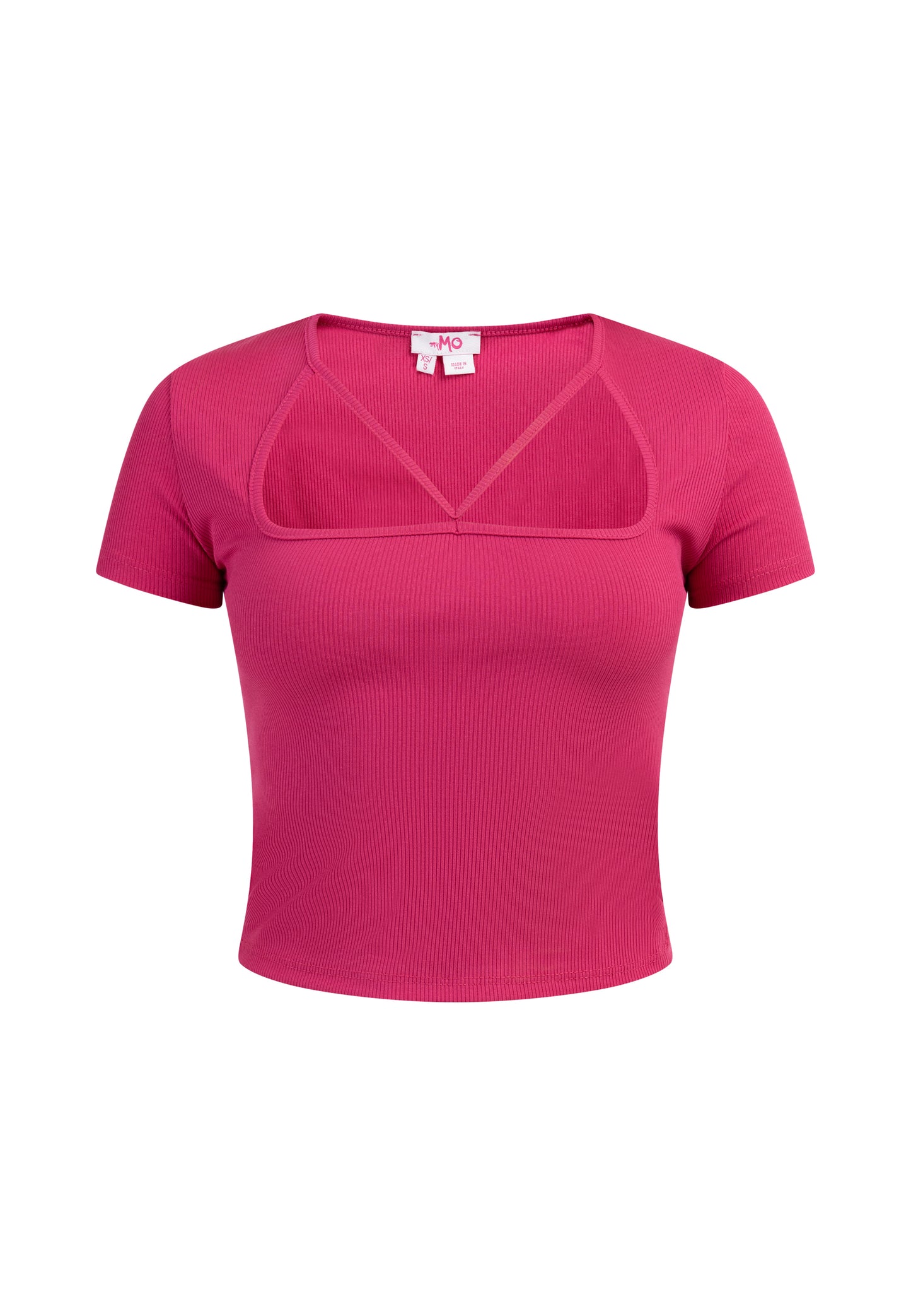myMo women's rib knit T shirt