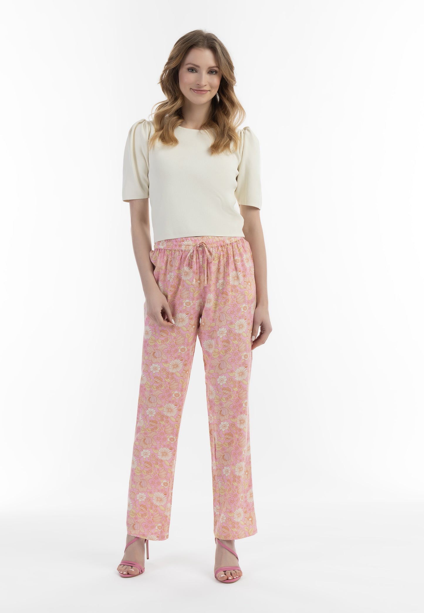 usha women's fabric trousers