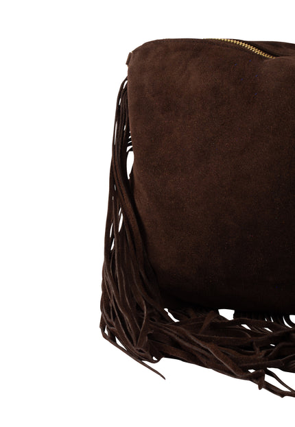 IZIA Women's Leather Fringed Bag