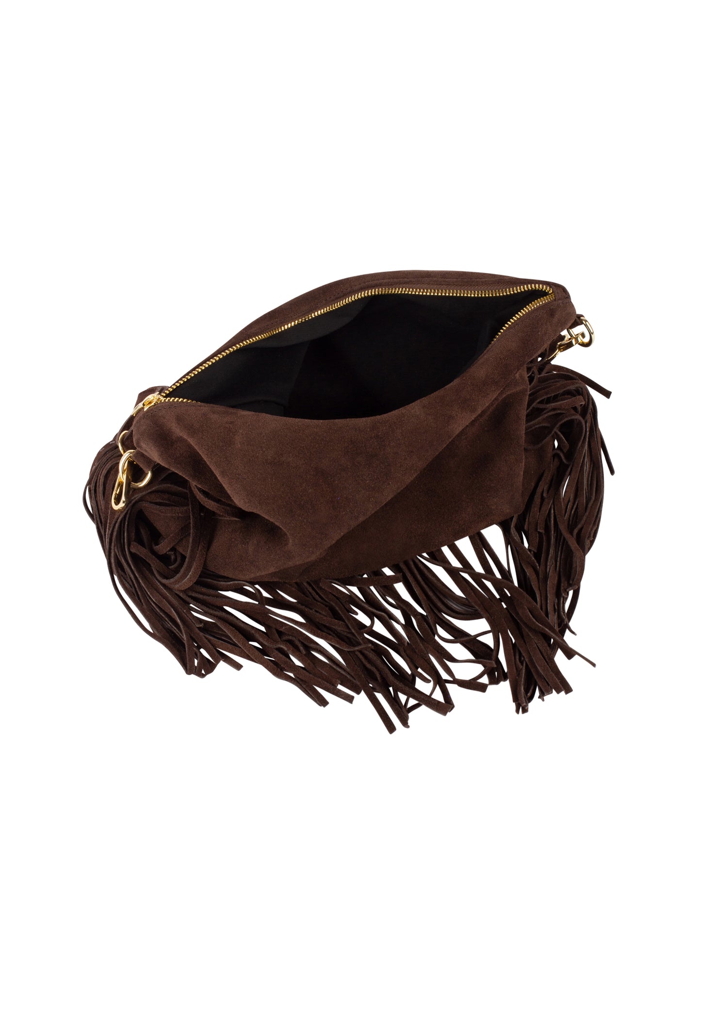 IZIA women's leather fringed bag