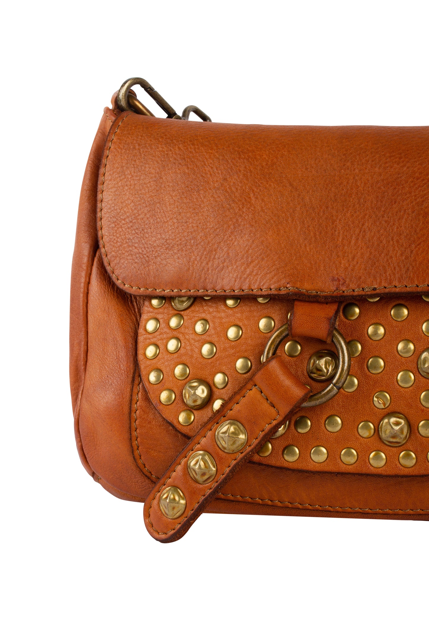 IZIA women's leather bag with rivets