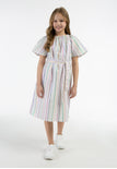 White Multicolored Stripes
