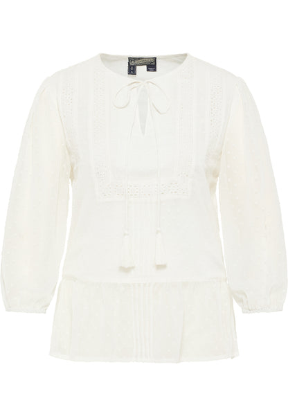DreiMaster Vintage women's blouse shirt with lace