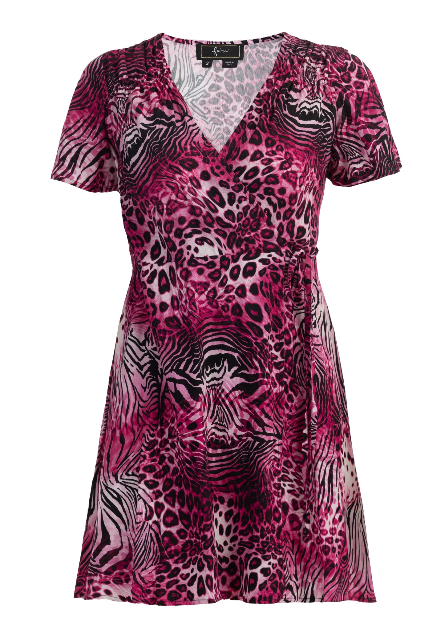 faina women's Animal print mini dress