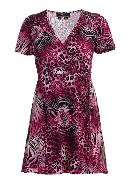 faina women's Animal print mini dress
