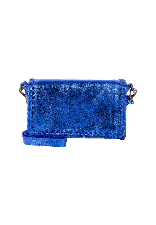 IZIA women's metallic leather handbag