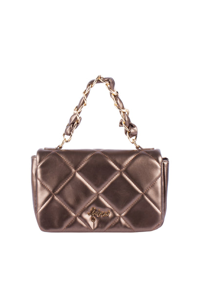 faina women's shoulder bag in a metallic look