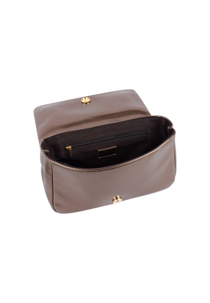 faina women's shoulder bag in a metallic look