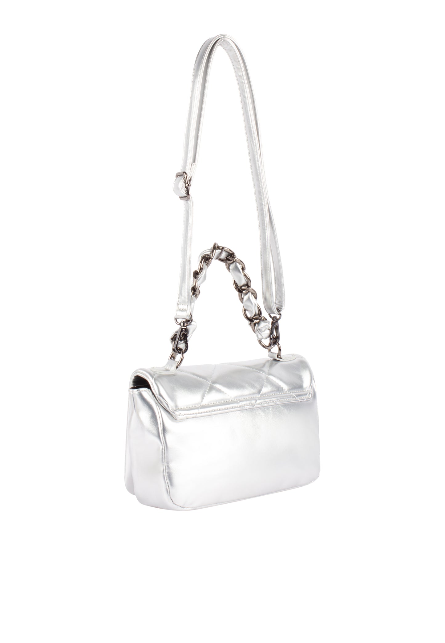 faina women's shoulder bag in a metallic look