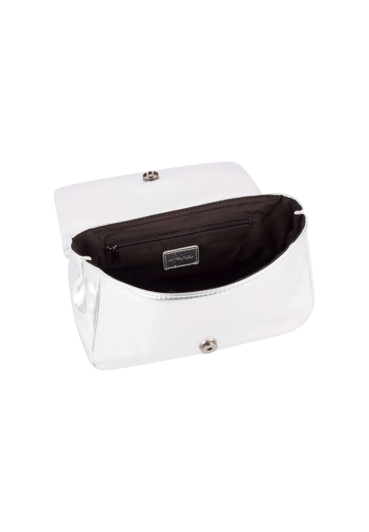 faina women's shoulder bag in a metallic look