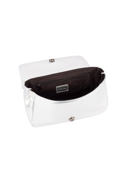 faina women's shoulder bag in a metallic look