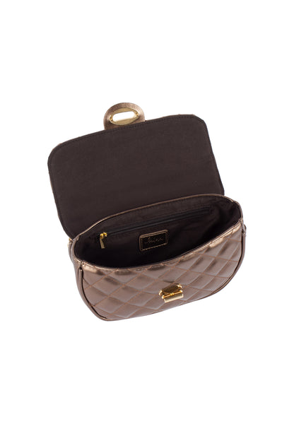 faina women's shoulder bag in a metallic look