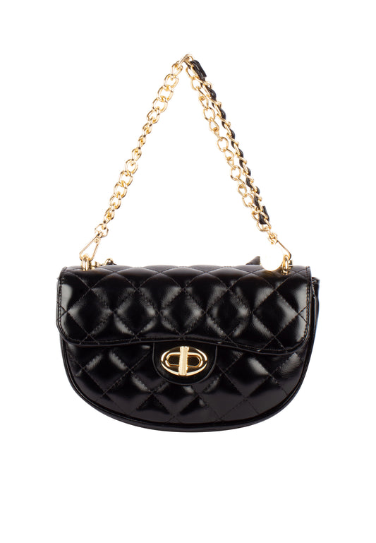 faina women's shoulder bag in a metallic look