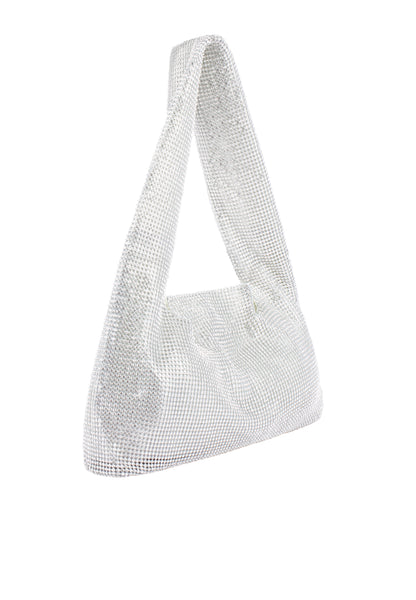 faina women's crystal shoulder bag