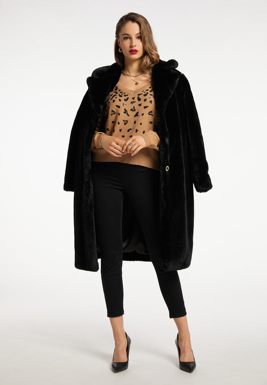 faina women's faux fur coat