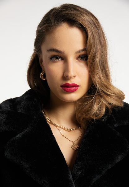faina women's faux fur coat