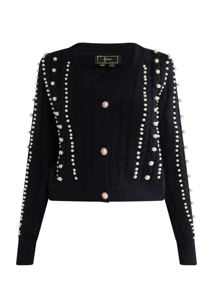faina women's cardigan with pearl