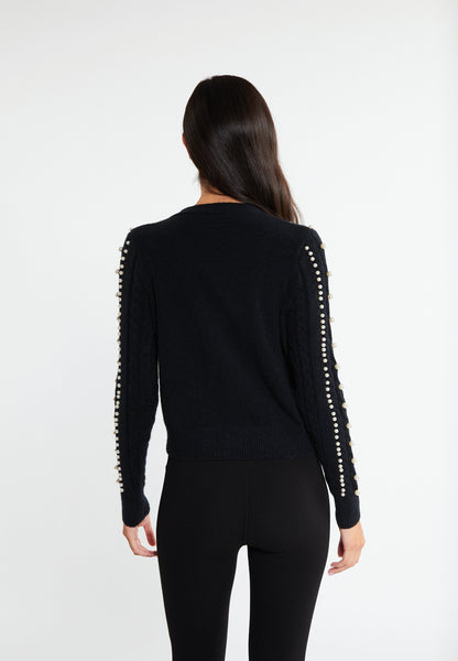 faina women's cardigan with pearl