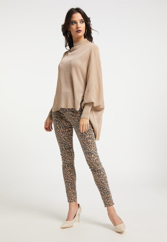 faina women's knitted sweater with glitter look