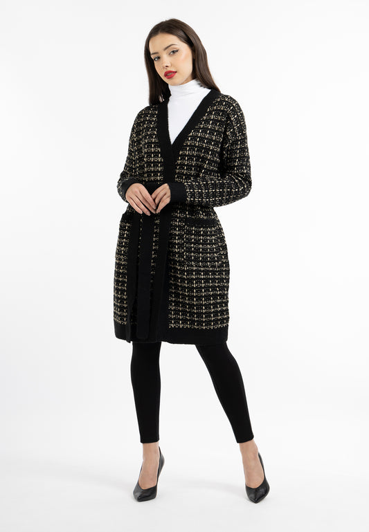 faina women's cardigan with fancy yarn