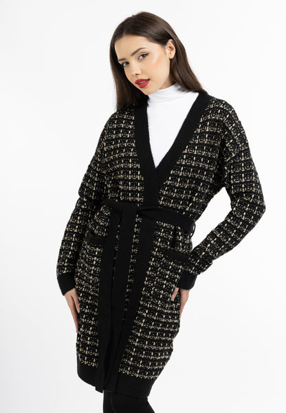 faina women's cardigan with fancy yarn
