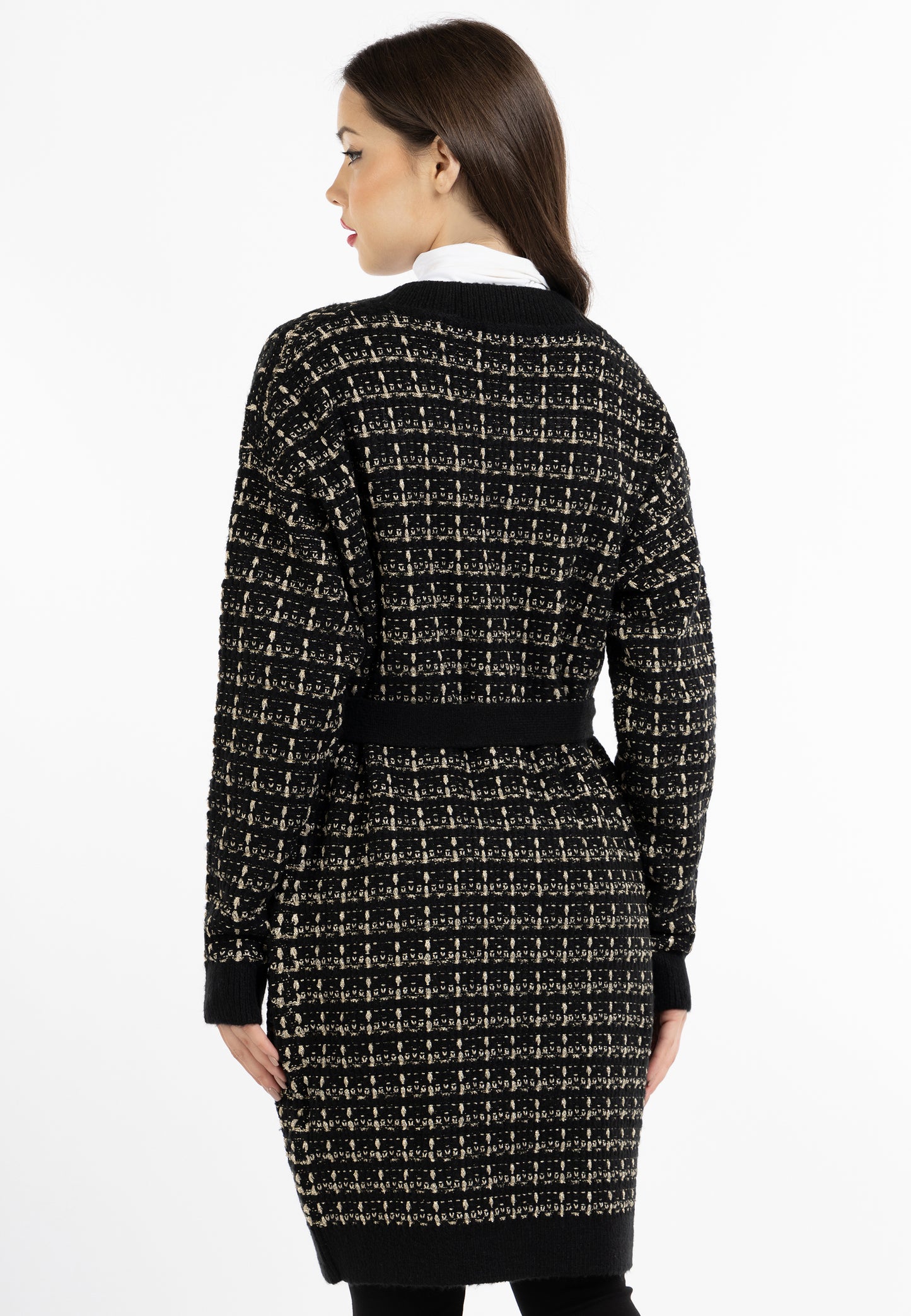 faina women's cardigan with fancy yarn
