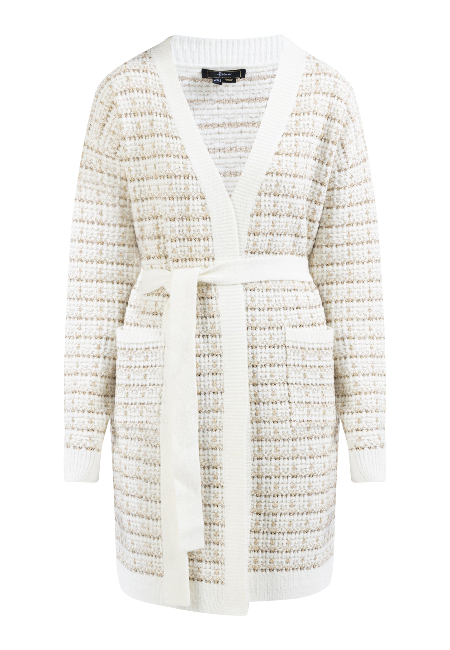 faina women's cardigan with fancy yarn