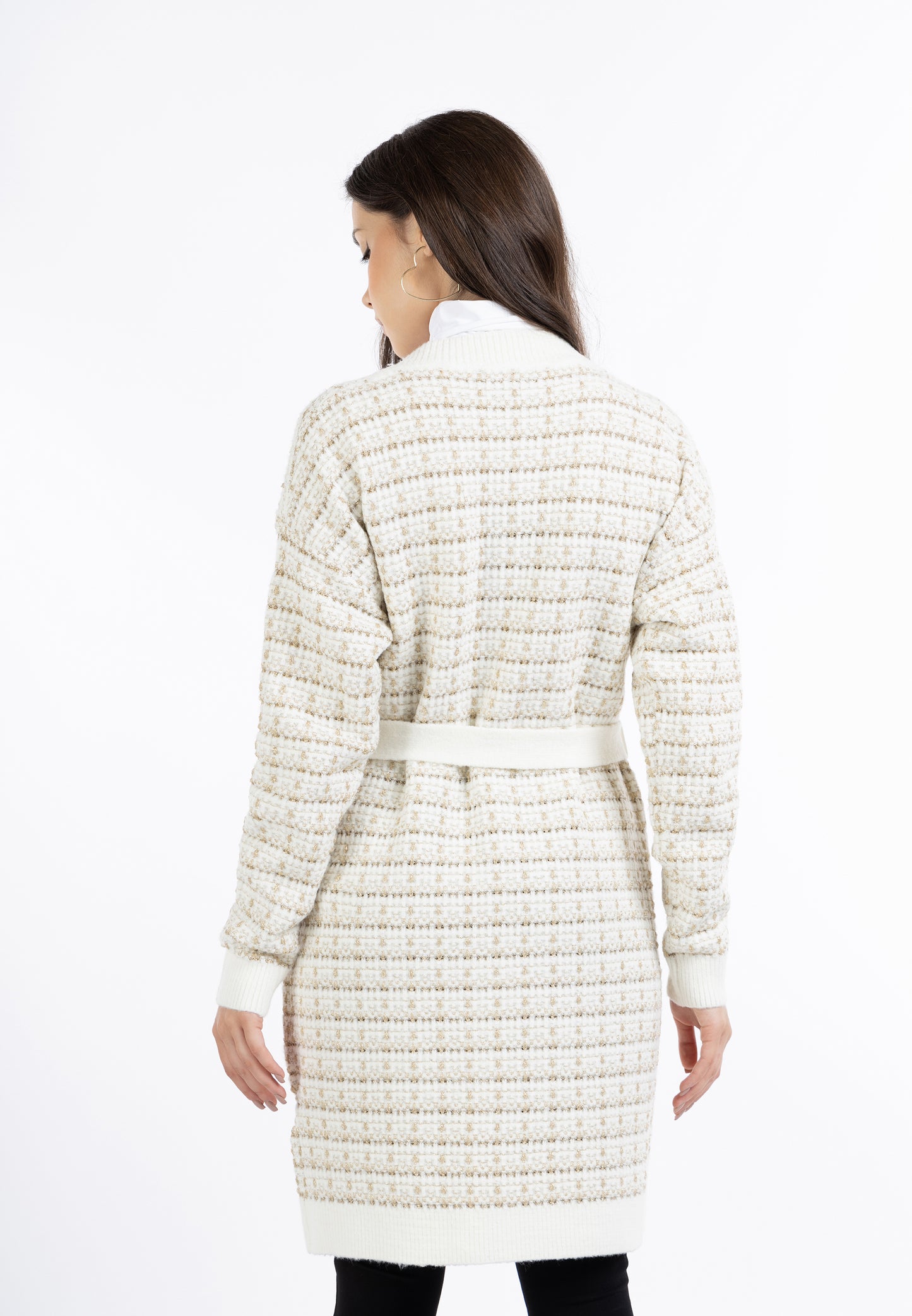 faina women's cardigan with fancy yarn