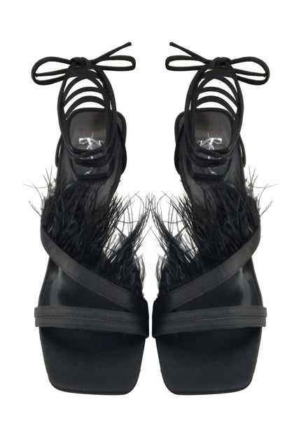 faina Women's Sandal With Feathers