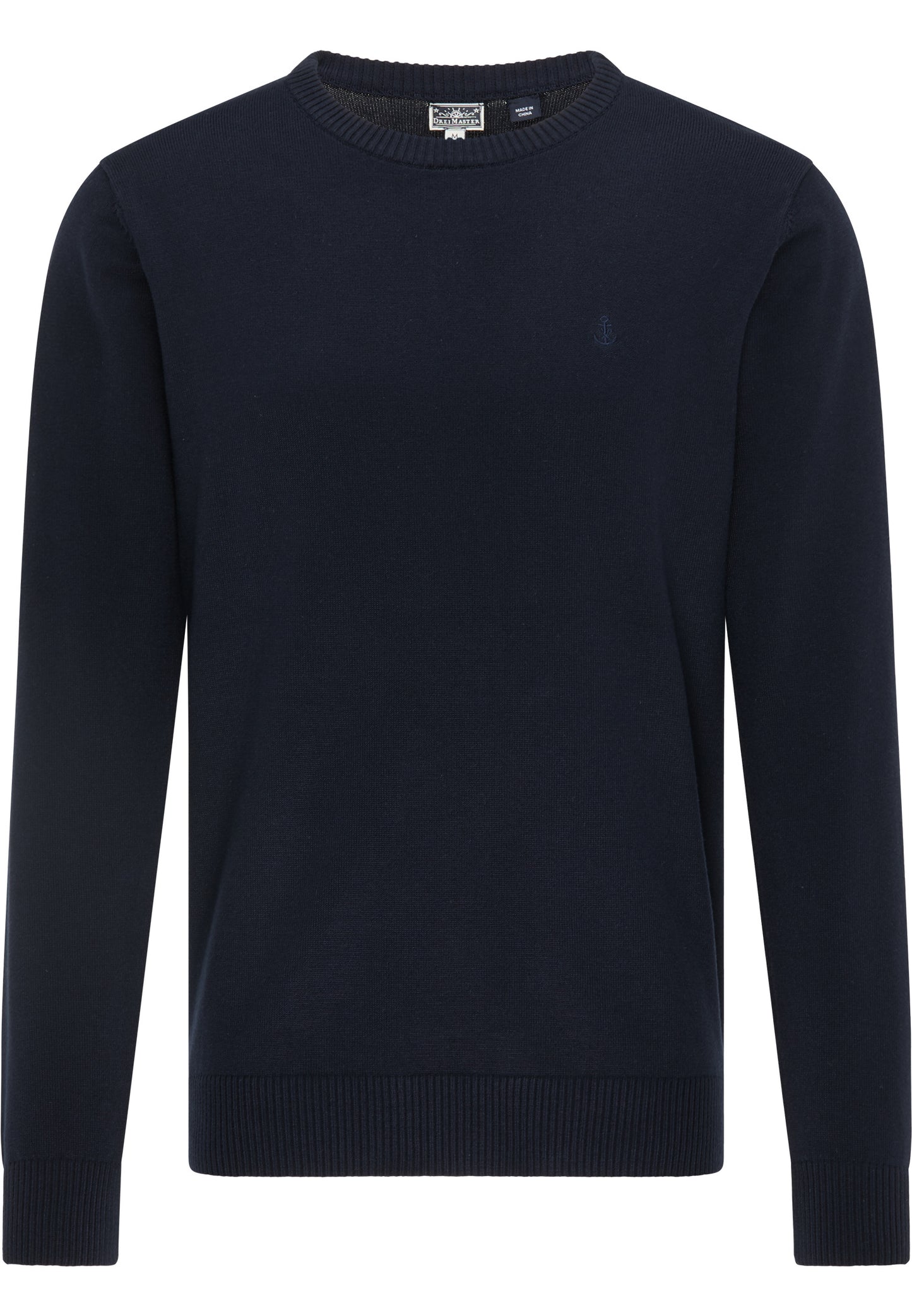 DreiMaster Maritim m�ski sweter z okr�g�ym dekoltem
