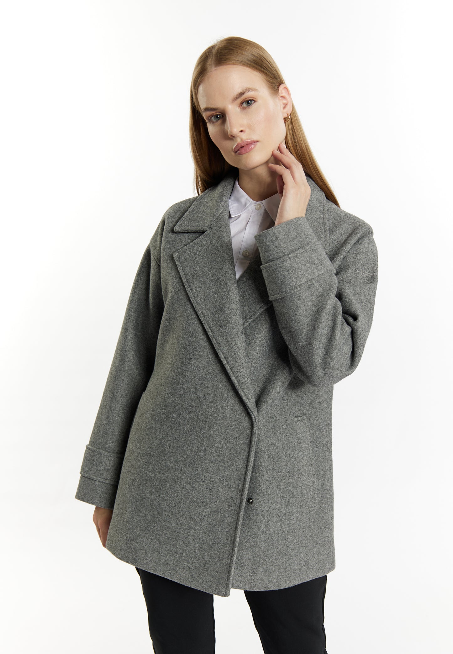 DreiMaster Klassik women's transitional jacket in a wool look