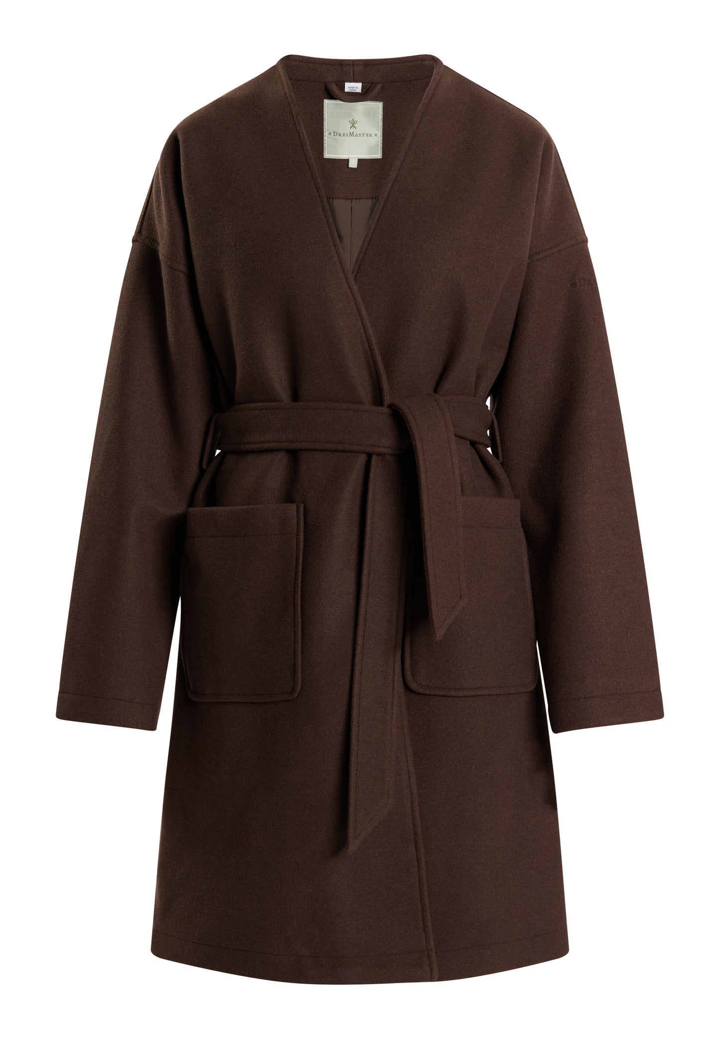 DreiMaster Klassik women's transitional coat in a wool look