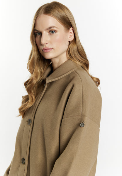 DreiMaster Vintage women's transitional coat in a wool look