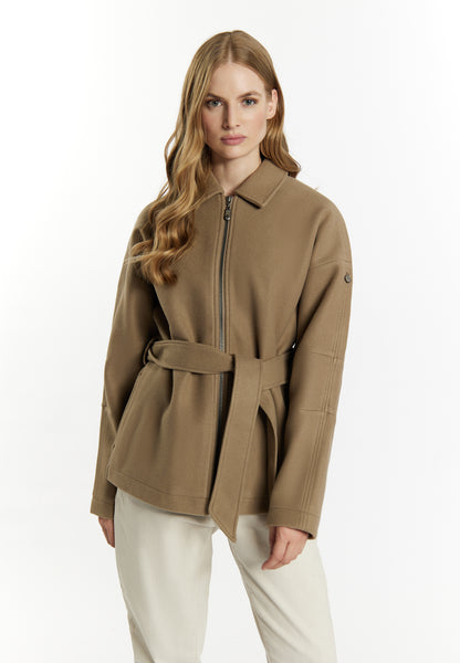 DreiMaster Vintage women's transitional jacket in a wool look