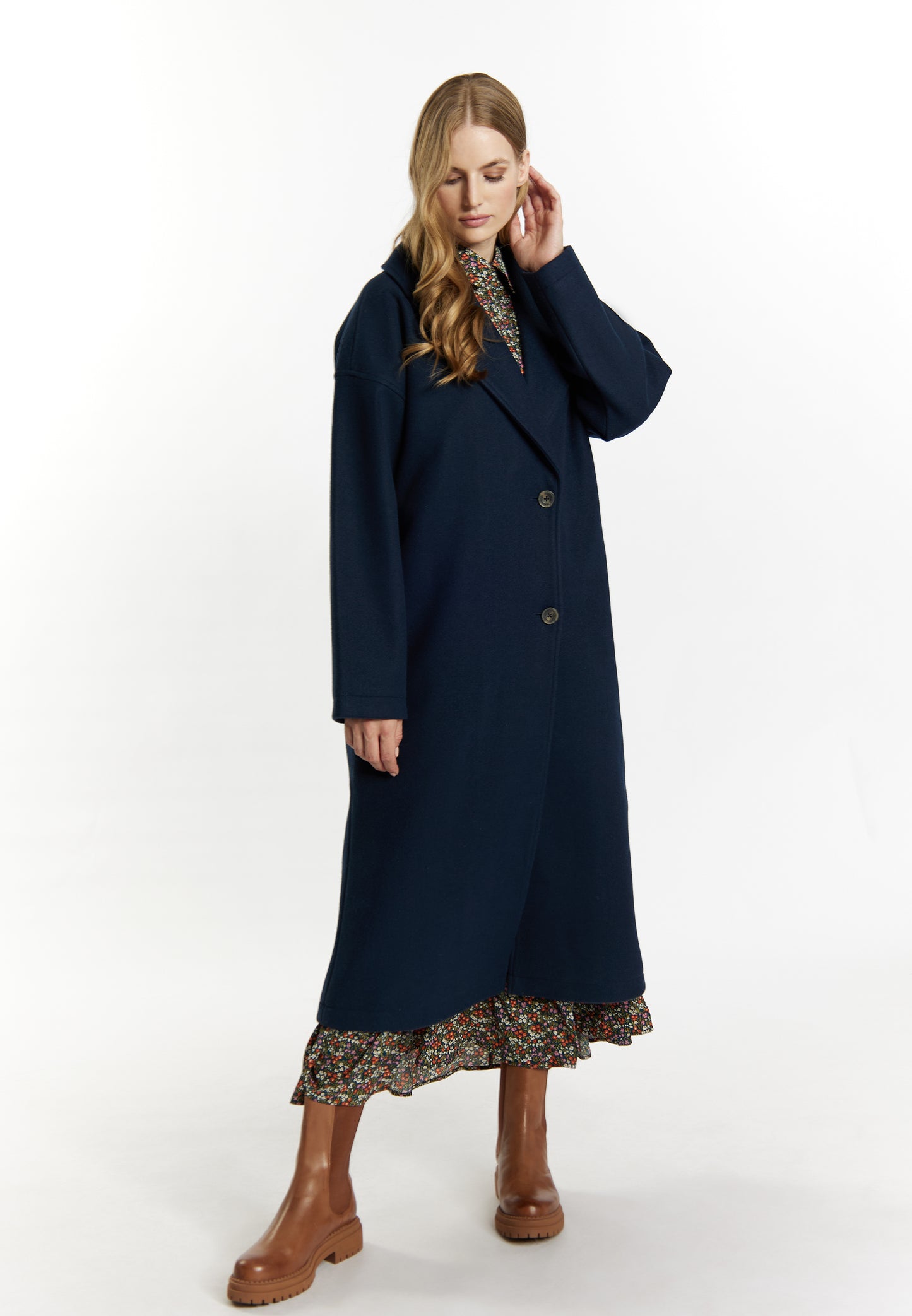 DreiMaster Vintage women's transitional coat in a wool look
