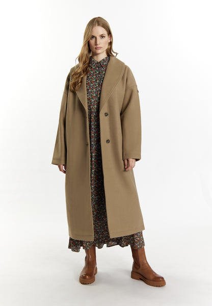 DreiMaster Vintage women's transitional coat in a wool look