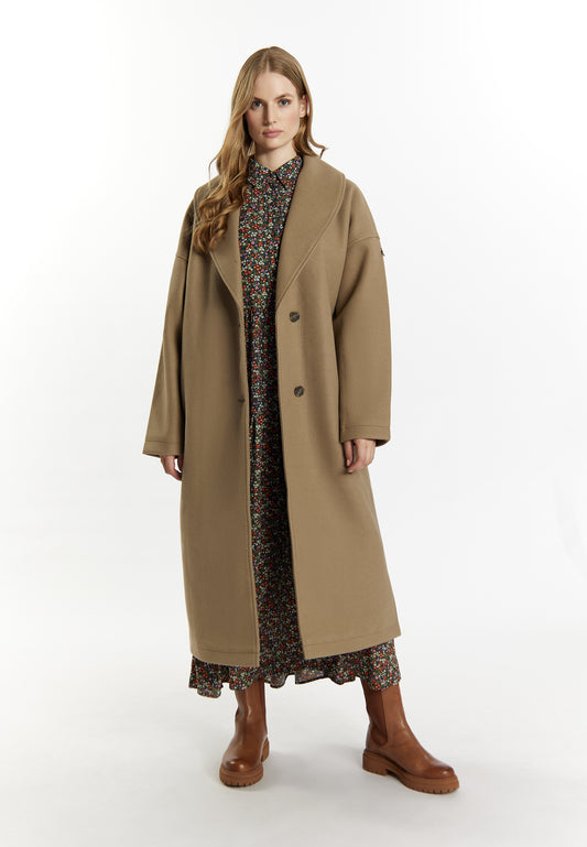 DreiMaster Vintage women's transitional coat in a wool look