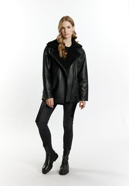 DreiMaster Vintage women's leather biker jacket
