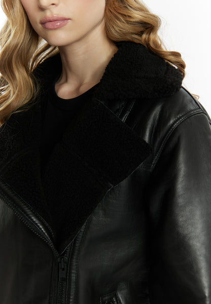 DreiMaster Vintage women's leather biker jacket